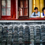 Au balcon, Shanghaï, Chine