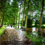 Inondations à Sainte-Hélène dans les Vosges