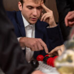 Portrait lors d'une soirée d'entreprise