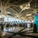 Hall de départ de l'aéroport d'Al Madinah en Arabie Saoudite (KSA)